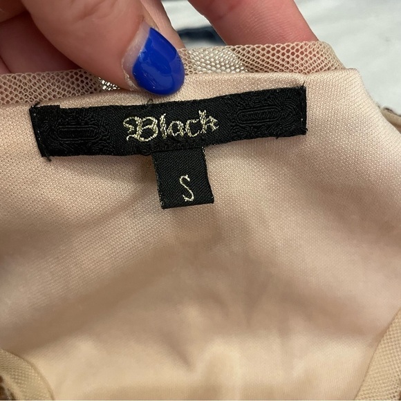 Black Label Gold Sequin Mini Dress – Modern Gatsby Glam | Size Small - Picture 12 of 16